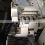 80% new typical lower noise high quality useful second hand pegasus M-700 four thread overlock indutrial sewing machine