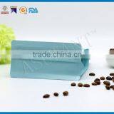 Blue Kraft Matt Printing Flat Bottom Valvet Bag With Zipper thumbnail-2