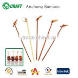 High quality eco-friendly ring disposable bamboo skewer