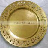 Designer Border Gold Charger Plate thumbnail-1
