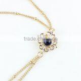 2015 Newest Long Black Tassel Pendant Pearl Inlaid Gems Necklace thumbnail-3