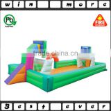 hot sale inflatable sport game zone,inflatable basketball hoop n football shoot out games equipment combo