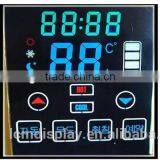 Custom Chromatic Positive Segement Color Lcd Displaytouch Key for Air Condition