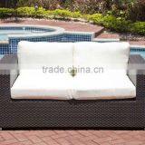 Patio Rattan Loveseat Sofa