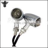 Led Indicator Lamp Bullet Chrome Motorcycle Turn Lights for Yamaha Custom thumbnail-1