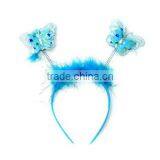 Love Headband Color is Blue Headband Winter Hairband Hair Band thumbnail-4