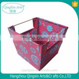 manufacturer folding plastic laundry basket with lid