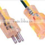 UL/CSA Power Cord American NEMA 1-15P Plug 10A 125V SPT-1/SPT-2 2X16AWG 2X18AWG Amrican Cord Set