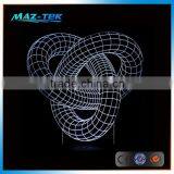 3D Desk Light Lamp 7 Colors Changing Customized Logo Printing
