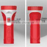 High Power 1 LED Rechargeable 500mah Led Flashlight Torch Light