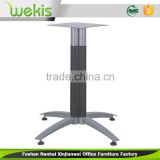 New modern design heavy duty pedestal metal frame cast iron table base