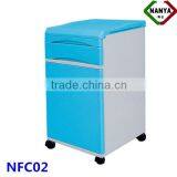 NFC02 ABS hospital bedside cabinet, hospital bed table with drawer