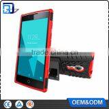 China Mobile Accessories TPU + PC Hard Back Cover Hybrid Case For Alcatel One Touch Flash 2 Armor Kickstand Case thumbnail-5