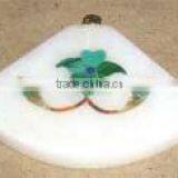 White Inlay Stone Marble Pendants