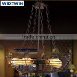 Industrial Vintage Style Black Hanging Pendant Light Fixture Metal Wire Cage Lamp thumbnail-3