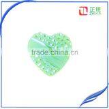 2016 Fashion Heart Resin Stone With Flat Back in Green Color CXX-0092 thumbnail-1
