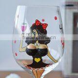 3D Transparent Beautiful Lady Shape Handmade Christmas Goblet Wine Glass thumbnail-3