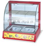 Commerical Stainless Steel Glass Electric Display Warming showcase for sale