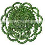 Sunflower Cast Iron Cooking Trivet