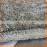 Faux Fur Throw Blanket - Rugs Two Tone Spiked Beige on Brown thumbnail-3