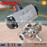 Food Grade Flange Sanitary Pneumatic Ball Valve Dn50 thumbnail-4