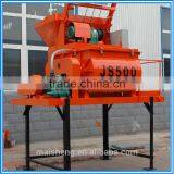 500L Twin Shaft Electric Concrete Mixer thumbnail-1
