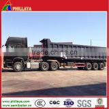 Cargo box 3 axle hydraulic cylinder dump truck trailers (volume and platform optional)