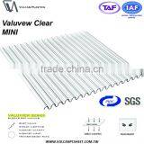 Optical Grade UV Coated Extruded Plastic Polycarbonate Corrugated Clear Sheet (Valuview Clear MINI) thumbnail-5