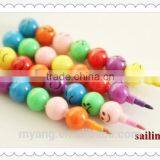 Lovely Expression Non-toxic Plastic Haw Shaped 7 Colored Crayons thumbnail-3