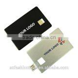 Metal Business Credit Card USB Flash Pen Drive, Silk Printing/laser Engraving Logo thumbnail-1