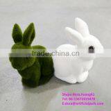 H080612 Fake Green Grass Rabbit Small Plastic Rabbits Artificial Decorative Rabbit thumbnail-2