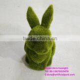 H080616 Factory Make Green Grass Rabbit Small Plastic Rabbits Decorative Easter Rabbits thumbnail-4