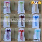 Cheap Wholesale Organza Chair Cover Sash thumbnail-6