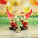 Mushroom Brothers Antique Polyresin Sweet Miniature People Set thumbnail-2