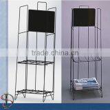 Floor 2 Shelves Stand for Newspaper