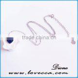 Best S925 Sterling Silver Druzy Cabochons Necklace Heart 8mm Natural Drusy Agate Stone Pendants thumbnail-4