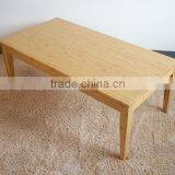 Living Room Elegant Nice Modern Square Bamboo Coffee Table thumbnail-2