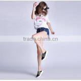 2017 New Fashion Jeans Plus Size Denim Shorts in 4 Colors Thin Style for Girls thumbnail-2