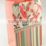 Printed Foldable Gift Bag With Stripe Patterns/ Shopping Paper Bag thumbnail-4