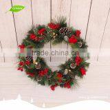 GNW CHWR-1605041 Wholesale Pvc Artificial Christmas Wreath Cheap thumbnail-2