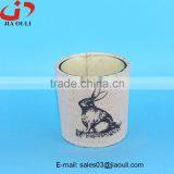 New Design With Non Woven Fabric Cover Glass Cup Planter, Nursery Pot thumbnail-1