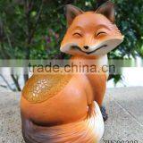 Polyresin Fox With LED Light Figurine for Garden Decoration thumbnail-1