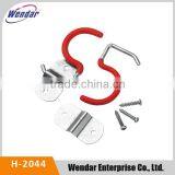 Wall Mounted Metal Storage Hooks for Hanging (Red) / Garage Storage Vinyl Coated Hook thumbnail-1