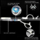 QJ-HS104 Customized Japanese Steel Slim Blade Hair Scissors Set For Professional Hair Cutting Scissors thumbnail-6