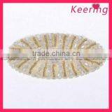popular oval shape sequin and bead applique WPH-1662