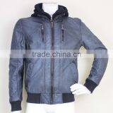 Cheap Genuine Man PU Leather Jacket thumbnail-1