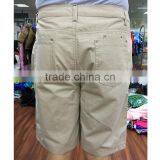 Factory Supply 100% Cotton Khaki Stock Lot Shorts thumbnail-4