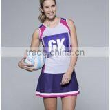 High Quality Sublimation Custom Netball Dresses Wholesale thumbnail-1