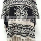 Fashion crochet acrylic pashmina winter shawl