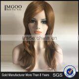 Top Beauty Stock Color Brown Blonde Mix Long Straight Cosplay Women Halve Wig Natural Straight Wigs thumbnail-1